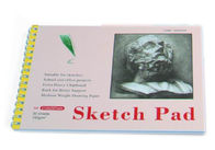 Livro de desenho da almofada de esboço do lápis do Livro Branco, almofada espiral do desenho de esboço
