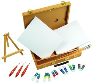 Caixas ajustadas da pintura da multi pintura da arte da função para artistas 39 x 30 x 8cm