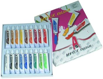 A pintura bonita da arte colore as cores preliminares 6 X X 12ml da arte/12 12ml/18 tubos de X 12ml